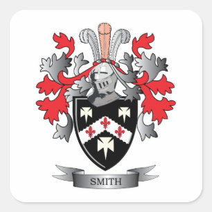 Smith Coat of Arms Square Sticker