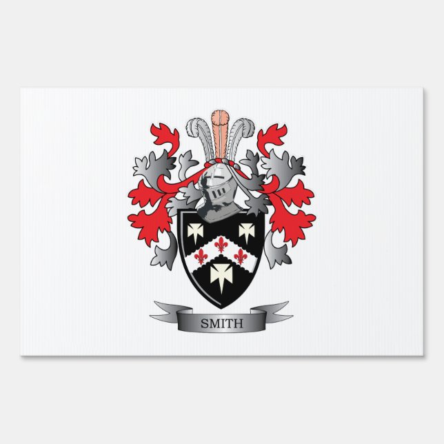 Smith Coat of Arms Yard Sign (Front)