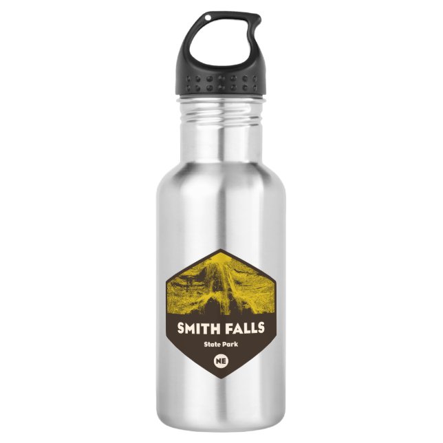 Smith Falls State Park Nebraska Stainless Steel Water Bottle (Front)