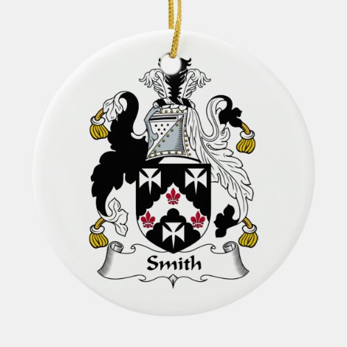 Smith Family Crest Ceramic Ornament