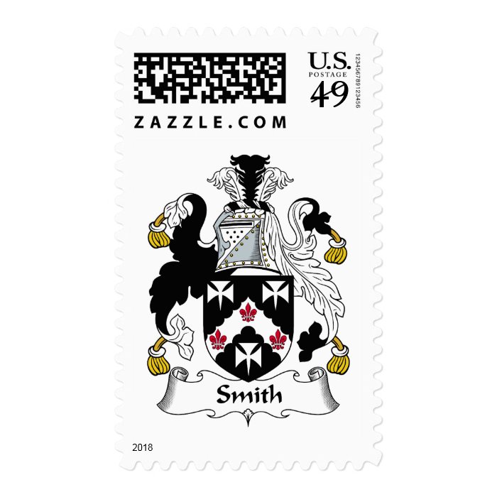 Smith Family Crest Postage Stamps