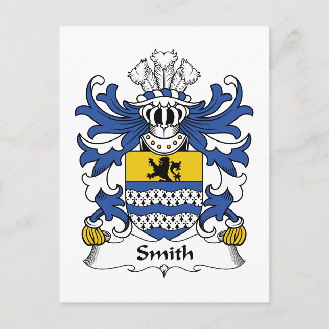 Smith Family Crest Postcard (Front)