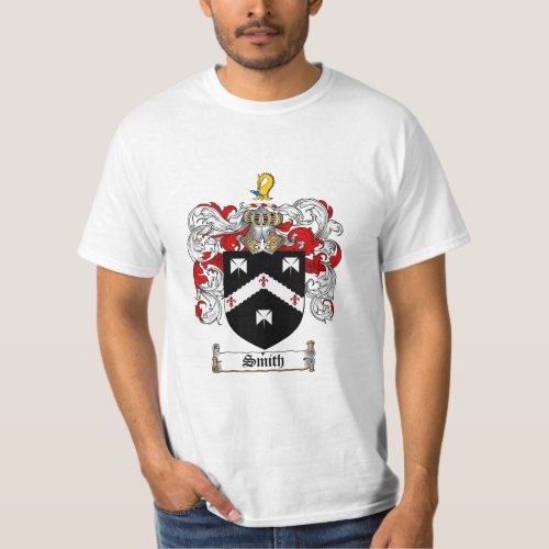 Smith Family Crest _ Smith Coat of Arms T_Shirt