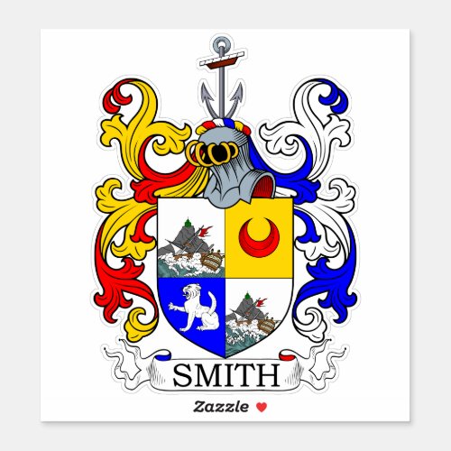 Smith Family Crest Sticker