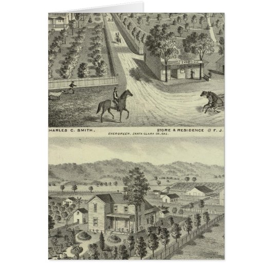 Smith, Herman residences, store Cards (Front)