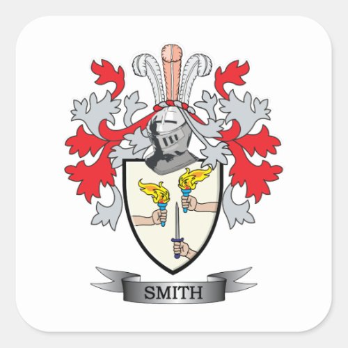 Smith_Ireland_Coat_of_Arms Square Sticker