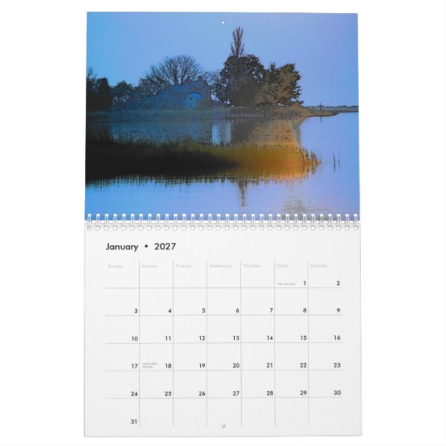 Smith Island Summer Calendar (Jan 2027)
