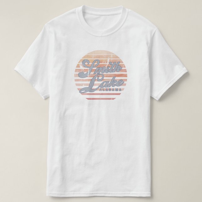 Smith Lake Sunset T Shirt (Design Front)