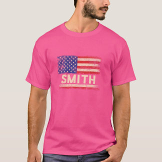 Smith Last Name Shirt Smith Name American Flag