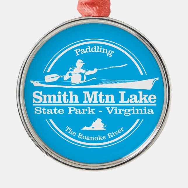 Smith Mountain Lake (SK) Metal Ornament (Front)