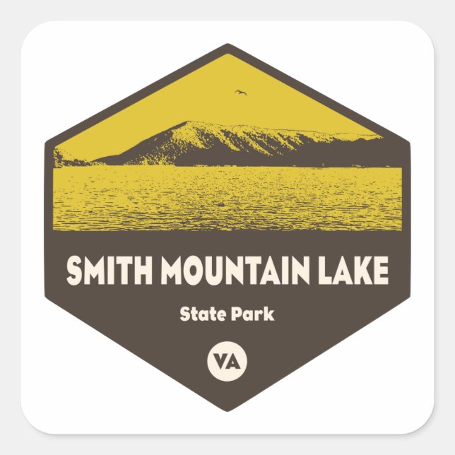 Smith Mountain Lake State Park, Virginia Square Sticker (Front)