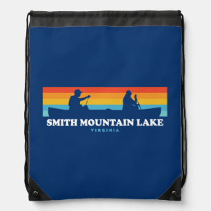Smith Mountain Lake Virginia Canoe Drawstring Bag