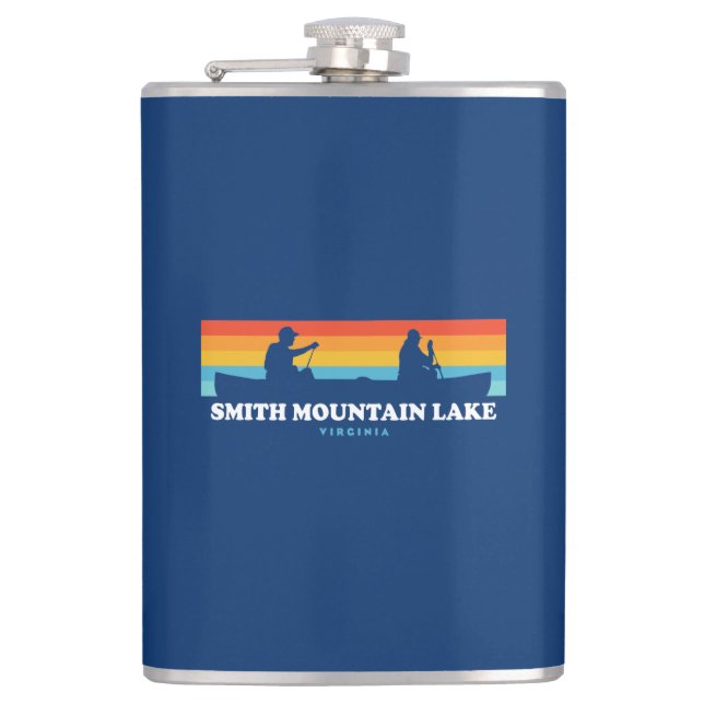 Smith Mountain Lake Virginia Canoe Flask (Front)