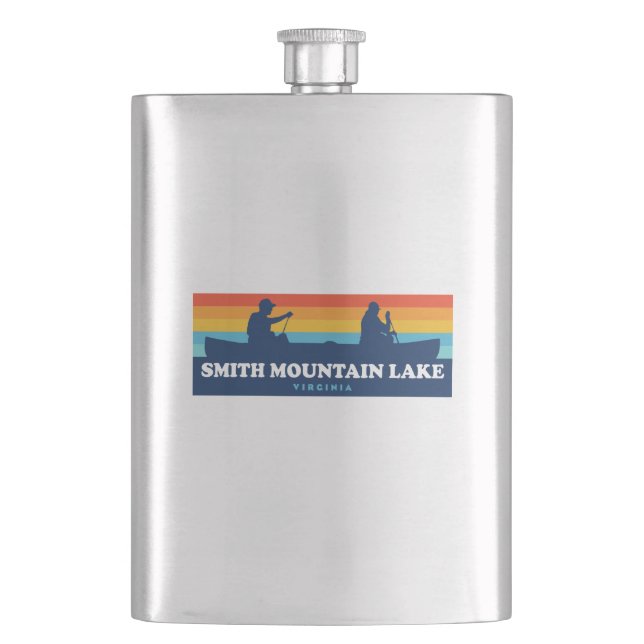 Smith Mountain Lake Virginia Canoe Flask (Front)