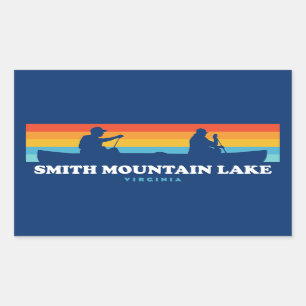 Smith Mountain Lake Virginia Canoe Rectangular Sticker