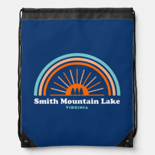 Smith Mountain Lake Virginia Rainbow Drawstring Bag