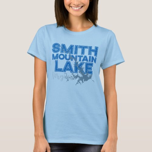 Smith Mountain Lake Virginia SML map T_Shirt