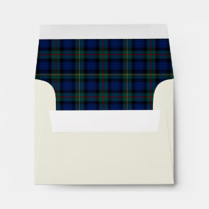 Smith Plaid Lined Wedding Thank You Card Envelope