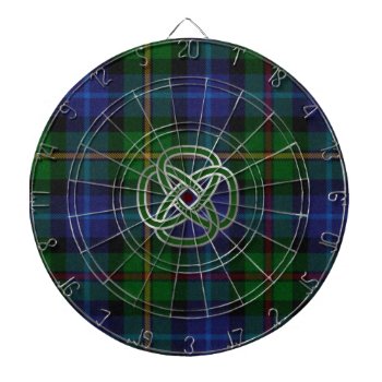 Smith Plaid With Celtic Knot Dart Board by Everythingplaid at Zazzle