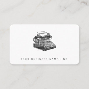 Smith Premier No. 2 Typewriter Business Card