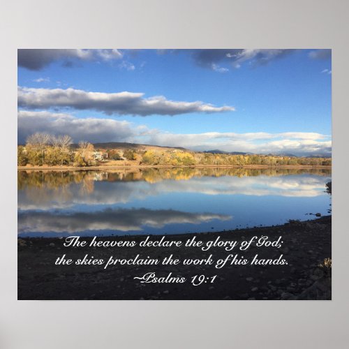 Smith Reservoir Reflects the Glory of God Poster