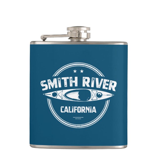 Smith River California Kayaking Flask (Front)