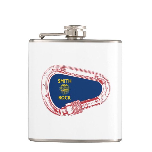 Smith Rock Climbing Carabiner Flask (Front)