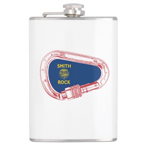 Smith Rock Climbing Carabiner Hip Flask