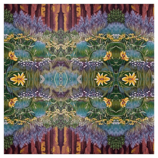 Smith Rock Flowers Fabric (Swatch)