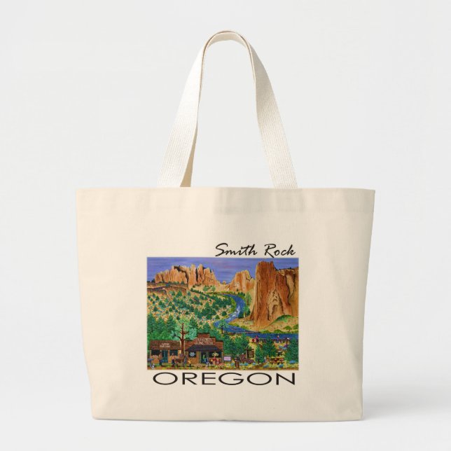 Smith Rock ~ Oregon Large Tote Bag (Front)