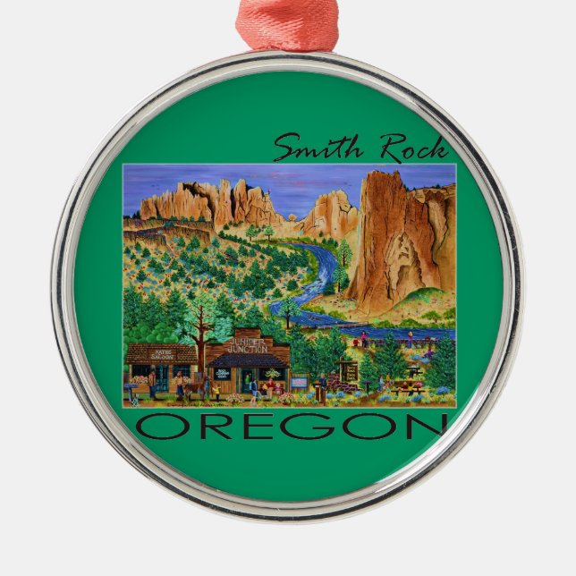 Smith Rock ~ Oregon Metal Ornament (Front)