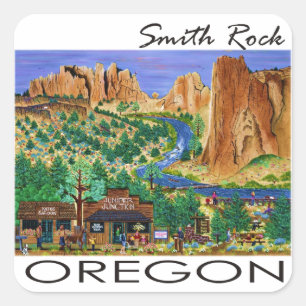 Smith Rock ~ Oregon Square Sticker