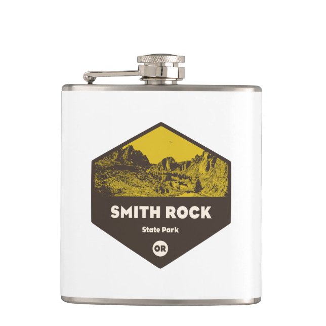 Smith Rock State Park Oregon Flask (Front)