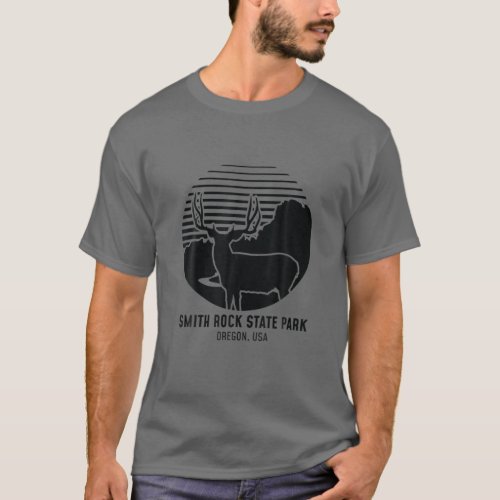 Smith Rock State Park Oregon Mule Deer T_Shirt