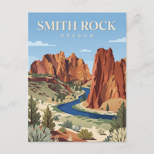 Smith Rock State Park Oregon Postcard (Front)