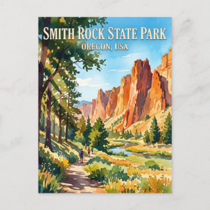 Smith Rock State Park USA Postcard