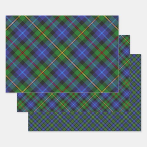 Smith Scottish Clan Tartan Plaid Pattern Wrapping Paper Sheets
