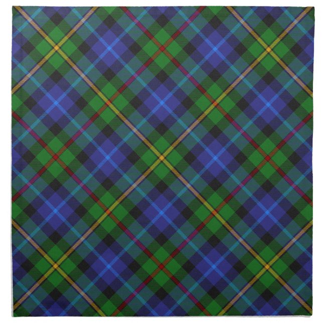 Smith Scottish Tartan Clan Plaid Pattern Cloth Napkin (Front)