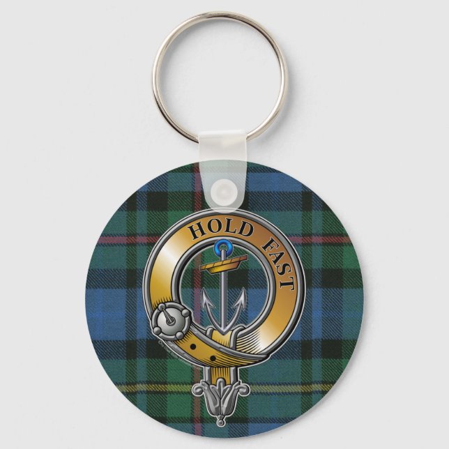 Smith Tartan & Badge Keychain (Front)