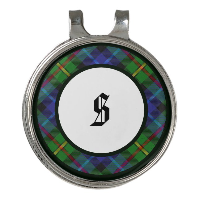 Smith Tartan Clan Plaid Scottish Pattern Golf Hat Clip (Front)