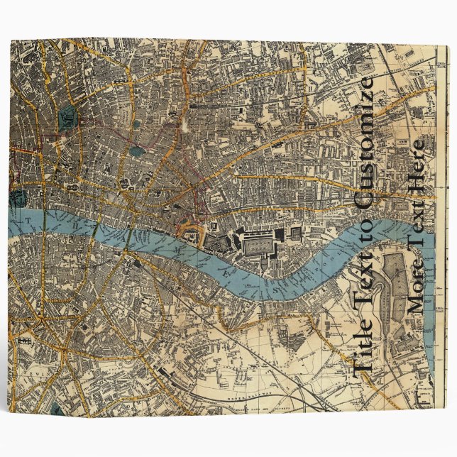 Smith's new map of London 1860 Binder (Front/Spine)