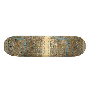Smith's new map of London 1860 Skateboard Deck