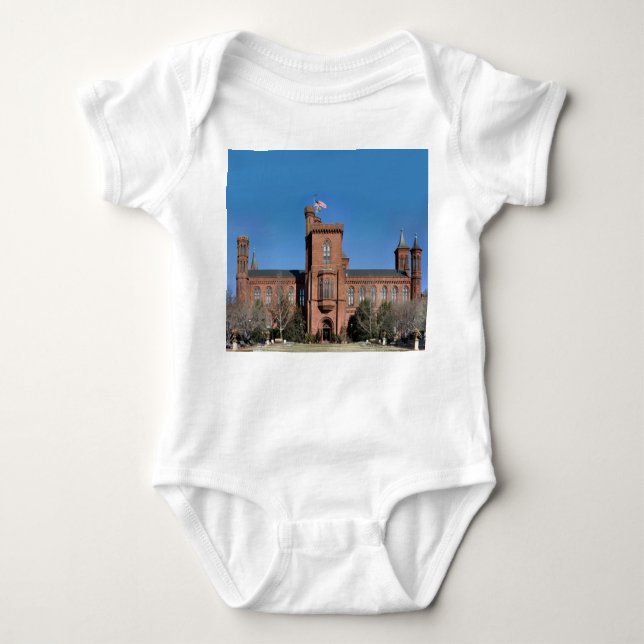 Smithsonian Castle in Washington, D.C. Baby Bodysuit (Front)