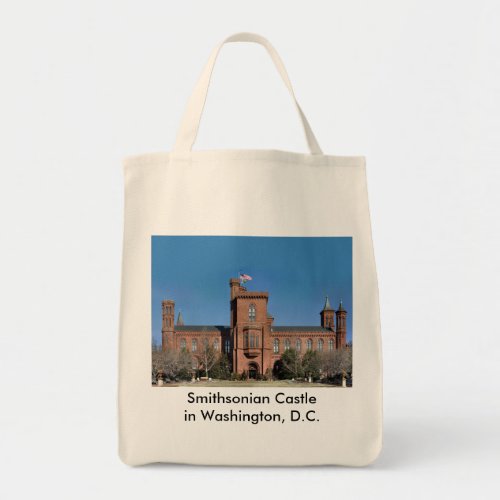 Smithsonian Castle in Washington DC Tote Bag