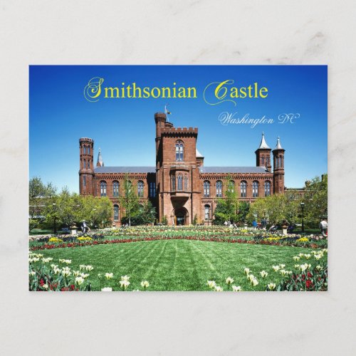 Smithsonian Castle Washington DC Postcard