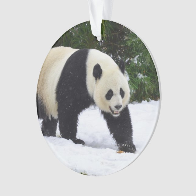 Smithsonian | Giant Pandas In The Snow Ornament (Front)