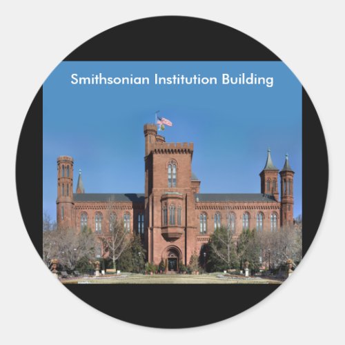Smithsonian Institution Building in Washington DC Classic Round Sticker