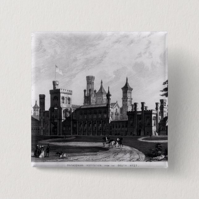 Smithsonian Institution from the South West Button (Front)