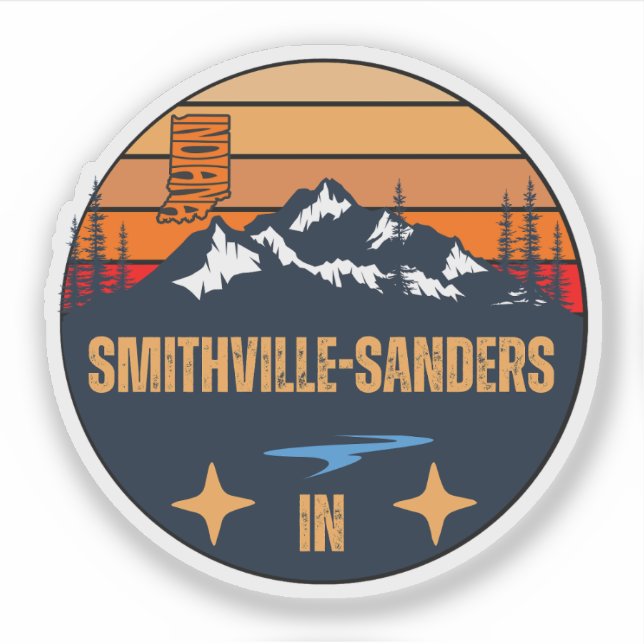 Smithville-Sanders, Indiana Sticker (Front)