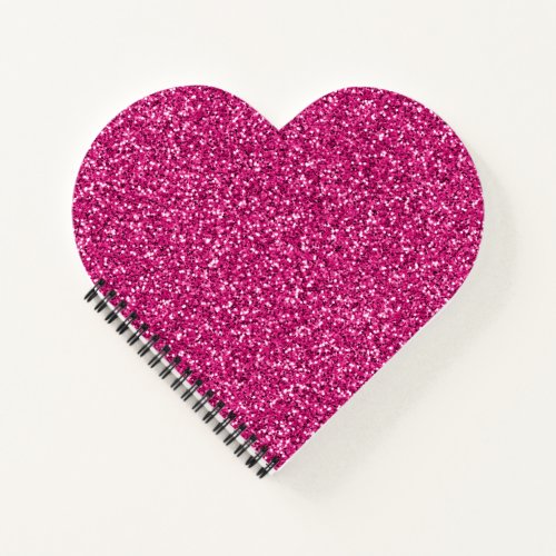Smitten Pink Glitter Notebook